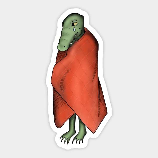 Crying Croc Sticker by ivpeople